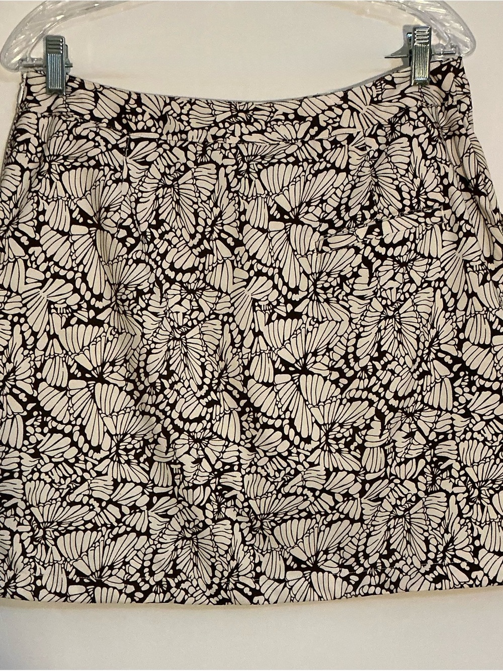 Coral Bay Golf Brown White Butterfly Polyester Blend Skort in Size 10